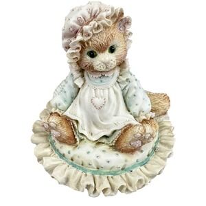 Vtg Calico Kittens Susan Just Thinking About You 1992 Enesco 627917 whimsical